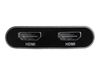 StarTech.com Thunderbolt 3 to Dual HDMI 2.0 Adapter - 4K 60Hz Dual Monitor TB3 HDMI Video Adapter - Thunderbolt 3 Certified -Mac & Windows - external video adapter - silver_thumb_5