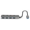 Lindy 43309 Schnittstellen-Hub USB 3.2 Gen 1 (3.1 Gen 1) Type-A 5 Mbit/s Grau_thumb_3