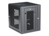 StarTech.com 12U 19" Wall Mount Network Cabinet, 16" Deep Hinged Locking IT Network Switch Depth Enclosure, Vented Computer Equipment Data Rack with Shelf & Flexible Side Panels, Assembled - 12U Vented Cabinet (RK12WALHM) - rack enclosure cabinet - 12U_thumb_2