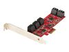 StarTech.com PCIe SATA Controller Karte - 10 Port SATA 3 Erweiterungskarte/Kontroller - 6Gbit/s - Full- und Low-Profile Blende - PCI Express Festplatten kontroller/Adapter (10P6G-PCIE-SATA-CARD) - Speicher-Controller - SATA 6Gb/s - PCIe 2.0 x2_thumb_5