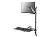 Neomounts WL90-325BL1 mounting kit - sit-stand workstation - for LCD display / keyboard / mouse - black_thumb_1