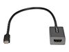 StarTech.com Mini DisplayPort to HDMI Adapter, mDP to HDMI Adapter Dongle, 1080p, Mini DisplayPort 1.2 to HDMI Monitor/Display, Mini DP to HDMI Video Converter, 12" Long Attached Cable - Thunderbolt 1/2 Compatible (MDP2HDEC) - adapter - Mini DisplayPort /_thumb_2