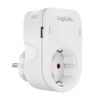 Adap Logilink DC Adapter with 2x USB Charger White_thumb_2