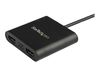 StarTech.com USB 3.0 to Dual HDMI Adapter, 1x 4K 30Hz & 1x 1080p, External Video & Graphics Card, USB Type-A to HDMI Dual Monitor Display Adapter Dongle, Supports Windows Only, Black - USB to Dual HDMI Adapter (USB32HD2) - adapter cable - HDMI / USB - TAA_thumb_3