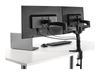 StarTech.com Desk Mount Dual Monitor Arm - Articulating - Supports Monitors 12" to 24" - Adjustable VESA Monitor Arm - Grommet or Desk Mount - Black (ARMDUAL) - desk mount (adjustable arm)_thumb_4