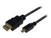 StarTech.com 0,5 m High Speed HDMI-Kabel mit Ethernet - HDMI auf HDMI Micro - Stecker/Stecker - HDMI mit Ethernetkabel - 50 cm_thumb_1