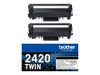 Brother TN2420 TWIN - 2-pack - High Yield - black - original - toner cartridge_thumb_1