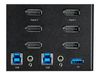StarTech.com 2 Port DisplayPort KVM Switch - 4K 60 Hz UHD HDR - DP 1.2 KVM Umschalter mit USB 3.0 Hub mit 2 Anschlüssen (5 Gbit/s) und 4x USB 2.0 HID Anschlüssen, Audio - Hotkey - TAA (SV231TDPU34K) - KVM-/Audio-Switch - 2 Anschlüsse - TAA-konform_thumb_4