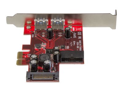 StarTech.com 4 Port PCI Express USB 3.0 Card - 2 Ext & 2 Int (IDC) - SATA Power - USB adapter - PCIe 2.0 - USB 3.0 x 4_2