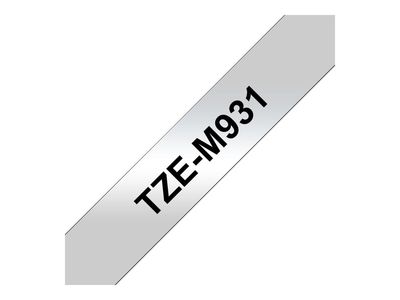Brother TZeM931 - 12 mm - Schwarz auf Silber_1