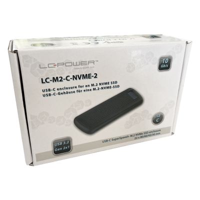 LC Power storage enclosure LC-M2-C-NVME-2 - NVMe-M.2-SSDs - USB 3.2 (Gen 2x1)_9