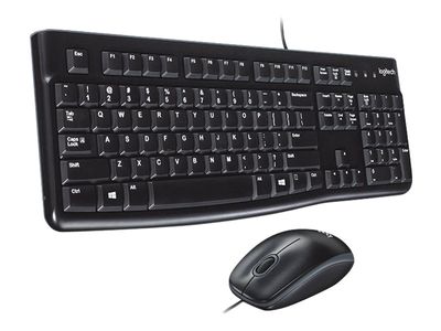Logitech keyboard mouse-set MK120 - AZERTY - black_5