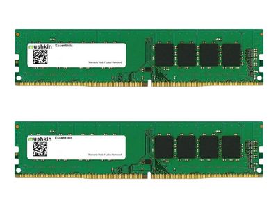 Mushkin Essentials - DDR4 - kit - 16 GB: 2 x 8 GB - DIMM 288-pin - 2666 MHz / PC4-21300 - unbuffered_1