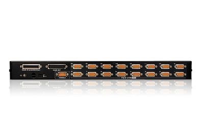 ATEN 16-Port USB - PS/2 VGA KVM Switch with USB Peripheral port_2