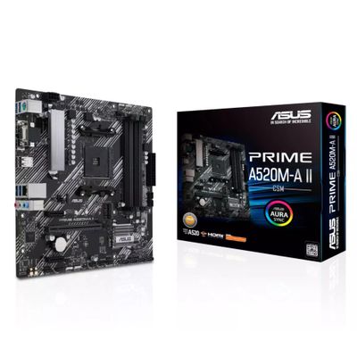 ASUS Mainboard PRIME A520M-A II/CSM - micro ATX - Socket AM4 - AMD A520_1