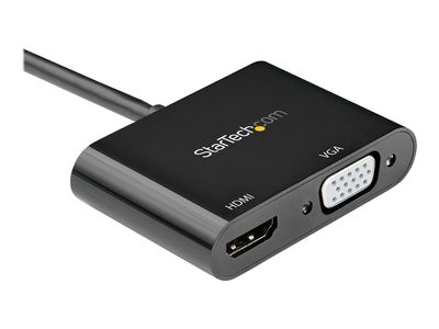 StarTech.com DisplayPort to HDMI VGA Adapter - DP 1.2 HBR2 to HDMI 2.0 4K 60Hz or VGA Monitor Converter - Digital Video Display Adapter - Videoanschluß - DisplayPort / HDMI / VGA - 23.2 cm_2