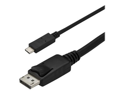 StarTech.com 9.8ft/3m USB C to DisplayPort 1.2 Cable 4K 60Hz - USB Type-C to DP Video Adapter Monitor Cable HBR2 - TB3 Compatible - Black - external video adapter - STM32F072CBU6 - black_2