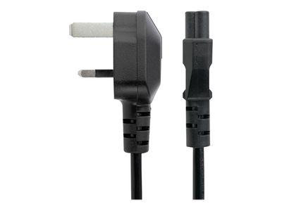 StarTech.com 2m Laptop Power Cord 3 Slot for UK BS1363 to C5 Clover Leaf - power cable - 2 m_3