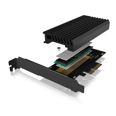 ICY BOX PCIe Erweiterungskarte mit M.2 M-Key Sockel IB-PCI214M2-HSL_1