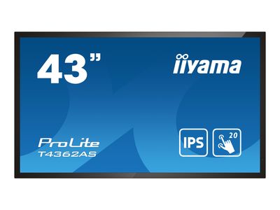 iiyama Interactive Tochscreen-Display ProLite T4362AS-B1 - 109 cm (43") - 3840 x 2160 4K Ultra HD_thumb