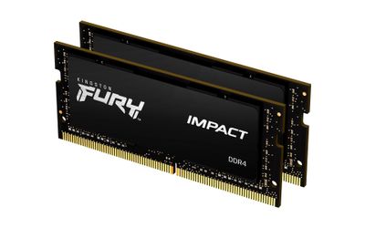 Kingston RAM FURY Impact - 64 GB (2 x 32 GB Kit) - DDR4 3200 SO-DIMM CL20_thumb