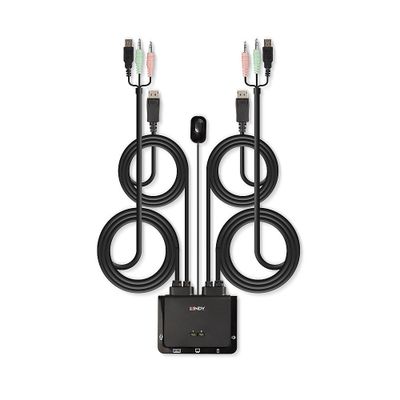 Lindy 42344 Tastatur/Video/Maus (KVM)-Switch Rack-Einbau Schwarz_3