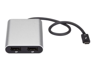 StarTech.com Thunderbolt 3 zu Dual DisplayPort Adapter - 4K 60Hz - Mac und Windows kompatibel - Thunderbolt 3 Adapter - USB C Adapter - USB/DisplayPort-Adapter - 30 cm_1
