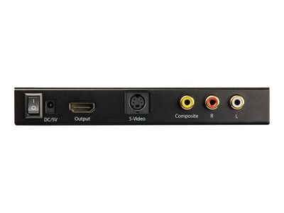 StarTech.com VID2HDCON2 S-Video oder Composite zu HDMI Konverter mit Audio  (720p,  NTSC & PAL, HDMI Upscaler, Mac & Windows) - Videokonverter - Schwarz_4