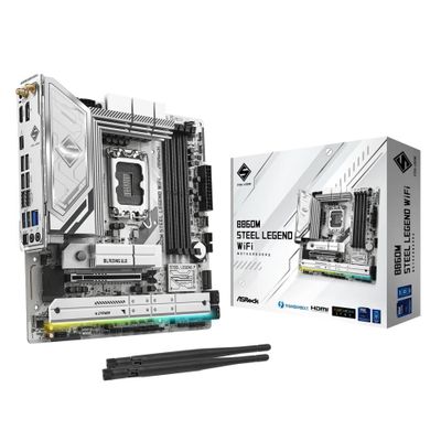 ASRock B860M STEEL LEGEND WIFI - Motherboard - micro ATX - LGA1851-Sockel - B860_thumb