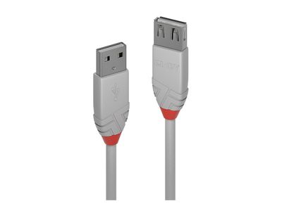 Cable Lindy USB 2.0 Typ A Extension 0,5m Grey_2