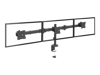 StarTech.com Desk Mount Triple Monitor Arm - 3 VESA 27" Displays - Ergonomic Height Adjustable Articulating Pole Mount - Clamp/Grommet (ARMTRIO) - adjustable arm_3