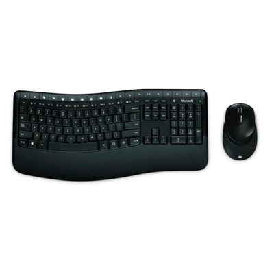 Microsoft Tastatur- und Maus-Set Wireless Comfort Desktop 5050 - Schwarz_thumb