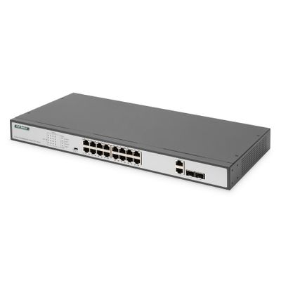 DIGITUS DN-95342-1 - Switch - 19", af/at - 16 Anschlüsse - unmanaged - an Rack montierbar_1