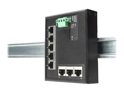 DIGITUS Industrial Gigabit Flat Switch - extended temperature range - switch - 5 ports_thumb