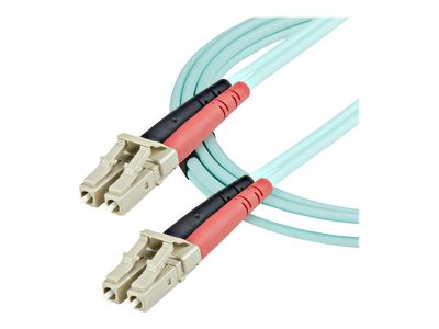 StarTech.com 1m (3ft) LC/UPC to LC/UPC OM3 Multimode Fiber Optic Cable, Full Duplex 50/125Âµm Zipcord Fiber Cable, 100G Networks, LOMMF/VCSEL,_2