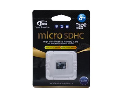 Team Speicherkarte - microSDHC - 8 GB - schwarz_2