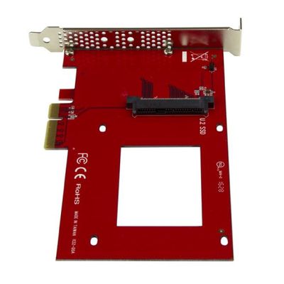 StarTech.com U.2 to PCIe Adapter for 2.5" U.2 NVMe SSD - SFF-8639 - x4 PCI Express 3.0 - interface adapter - Ultra M.2 Card - PCIe 3.0 x4_3