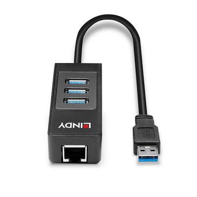 Lindy 43176 Schnittstellen-Hub USB 3.2 Gen 1 (3.1 Gen 1) Type-A 5000 Mbit/s Schwarz_4