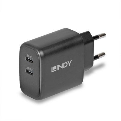 ZUB Charger Lindy 2x USB-C GaN PD PPS 65W_thumb