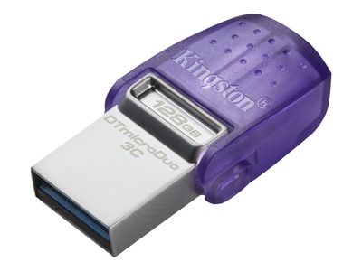 Kingston USB-Stick DataTraveler microDuo 3C - USB 3.2 Gen 1 (3.1 Gen 1) - 128 GB - Blau_thumb