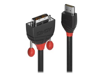 Lindy Black Line adapter cable - HDMI / DVI - 2 m_1