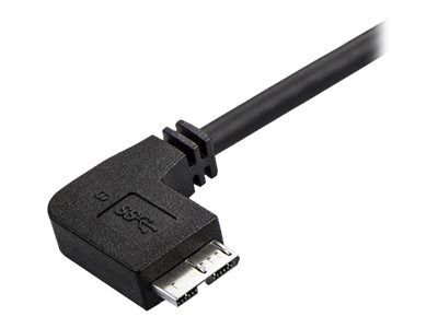 StarTech.com 1m 3 ft Slim Micro USB 3.0 Cable M/M - Left-Angle Micro-USB - USB 3.0 A to Micro B - Angled Micro USB - USB 3.1 Gen 1 (5Gbps) (USB3AU1MLS) - USB cable - 1 m_5