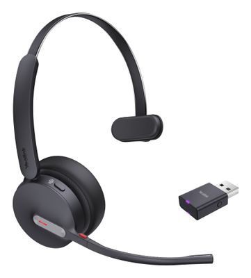 Yealink WH64 Hybrid Mono Teams Kopfhörer Kabellos Kopfband Büro/Callcenter Mikro-USB Bluetooth Schwarz_thumb