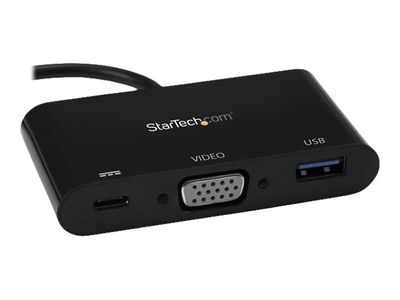 StarTech.com USB-C VGA Multiport Adapter - USB-A Port - with Power Delivery (USB PD) - USB C Adapter Converter - USB C Dongle (CDP2VGAUACP) - docking station - USB-C / Thunderbolt 3 - VGA_7