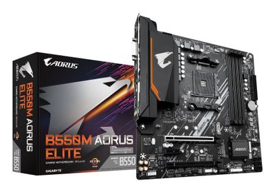 Gigabyte Mainboard B550M AORUS ELITE - 1.0 - Micro ATX - Socket AM4 - AMD B550_thumb
