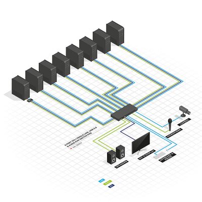 Lindy 39317 Tastatur/Video/Maus (KVM)-Switch Schwarz_3