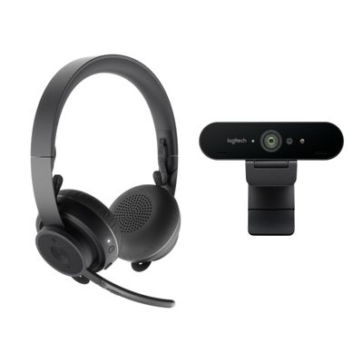 Logitech Pro Personal Kit - Zone Wireless Headset + Brio 4K Webcam_1