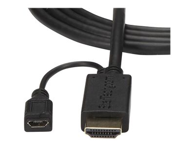 StarTech.com HDMI to VGA Cable – 6ft 2m - 1080p – Active Conversion – HDMI to VGA Adapter Cable for Your VGA Monitor / Display (HD2VGAMM6) - video converter - black_3
