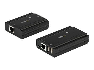 StarTech.com 4 Port USB 2.0 Extender-Hub über ein einzelnes CAT5e/CAT6 Ethernet Kabel (RJ45) - 100 m - USB Extender Hub Adapter - Metallgehäuse - Externe Stromversorgung - 480 Mbit/s (USB2004EXT100) - USB-Erweiterung - USB 2.0_thumb