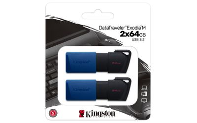 Kingston USB-Stick DataTraveler Exodia M - USB Typ-A 3.2 Gen 1 (3.1 Gen 1) - 64 GB - Blue/Black_6